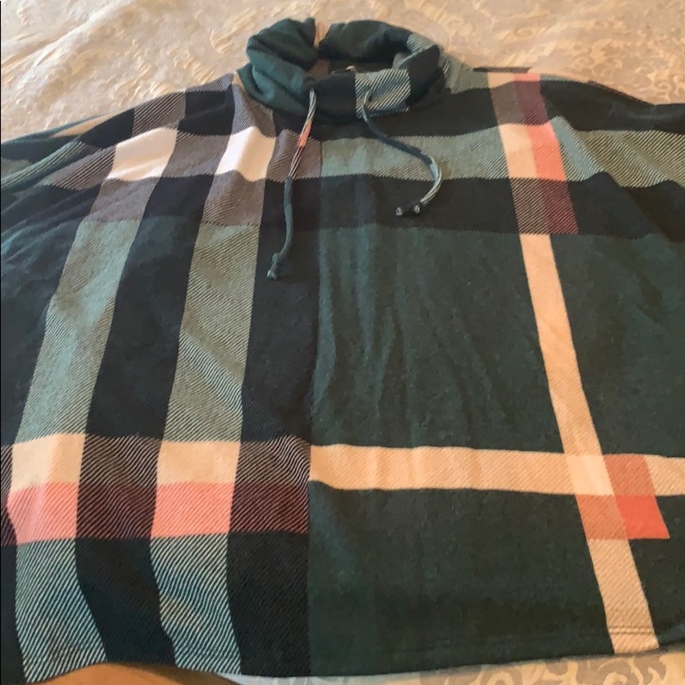 Poncho style sweater